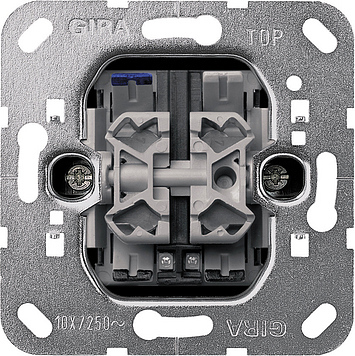 014500 Вставка контрольного клавишного выключателя с двумя светодиодами 230 В Двухклавишный выключатель Gira фото