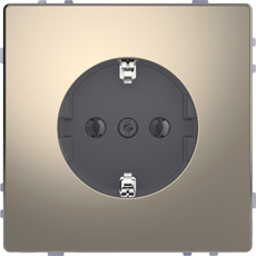 

MTN2301-6050 D-life розетка 16а, с з/к, без шт, никель Merten, D-Life MTN2301-6050