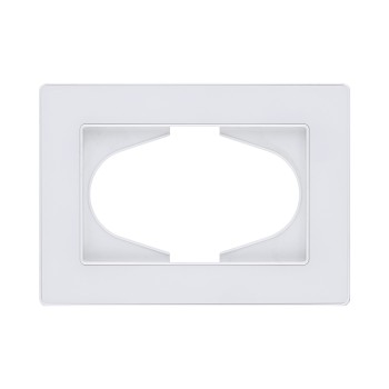 Рамка для двойной розетки белый Kollinger Eleganz Acryl EA120WH фото