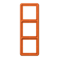 CD583WUO Рамка CD Ударопрочная Оранжевый 3-постовая Jung фото