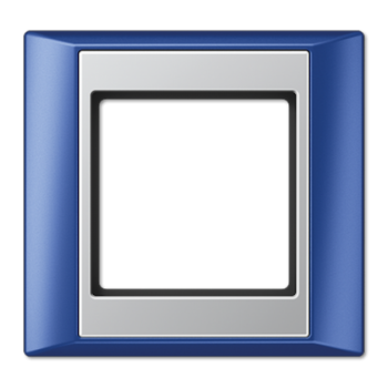 AP581BLAL Рамка A Plus Синий / Алюминий 1-постовая Jung фото