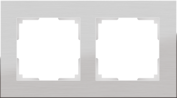 W0021706 Рамка на 2 поста (алюминий) Aluminium Werkel a050957 a050957 фото