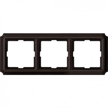 MTN4030-4715 Рамка Antik Коричневый 3-постовая Merten фото