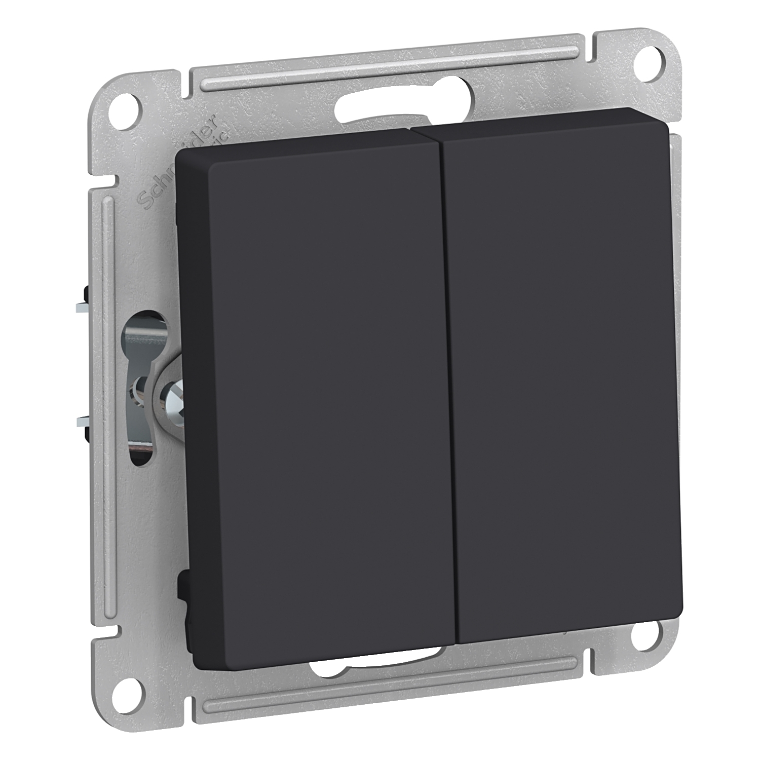 

ATN001051 Atlasdesign 2-клавишный Выключатель, сх.5, 10АХ, механизм, Карбон Schneider Electric, Atlasdesign ATN001051