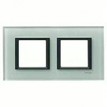 Рамка 2-постовая, матовое стекло Schneider Electric Unica Class MGU68.004.7C3 фото