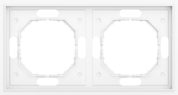 Рамка 2-я, глянцевый белый Donel S08 Podium DS21203 фото