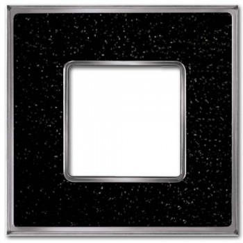 FD01331BQCB Рамка Vintage Corinto Черный хром 1-постовая Fede фото