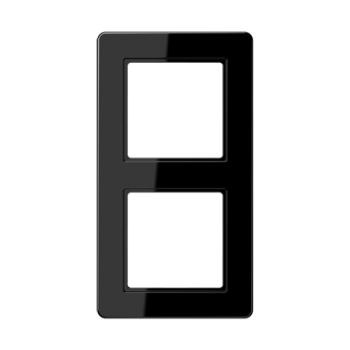 AF582BFSW Рамка A flow Черный 2-постовая Jung фото