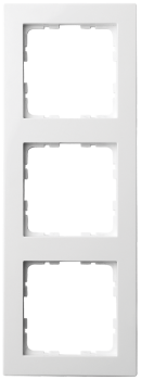 Рамка белый глянцевый 3-постовая Jasmart G-Classic G1003W фото