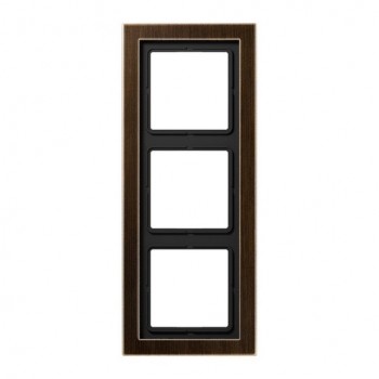 MED2983AT Рамка LS Design Античная латунь 3-постовая Jung фото