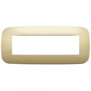 19687.27 Рамка Arke Round Золото 7 модулей Vimar фото