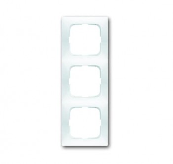 1723-214-500 Рамка Spring Альпийский белый 3-постовая ABB фото
