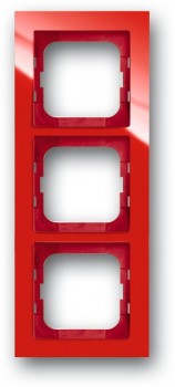 Рамка 3-постовая, красный ABB Axcent 1723-287 фото