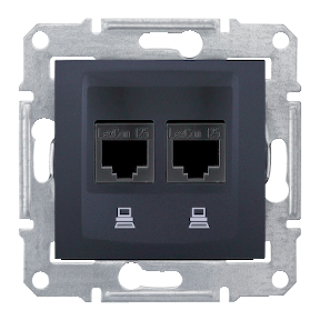 

SDN4600170 Компьют. розетка х2, графит Schneider Electric, Sedna SDN4600170