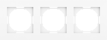 Рамка 3-я, глянцевый белый Donel A07 DE21303 фото