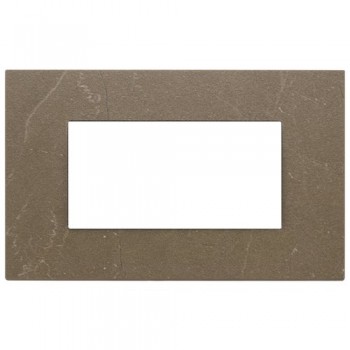 22654.52 Рамка Eikon EXE Коричневый кофе 4-модульная Vimar фото