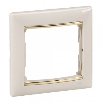 774151 Рамка Valena Слоновая кость / Золото 1-постовая Legrand фото