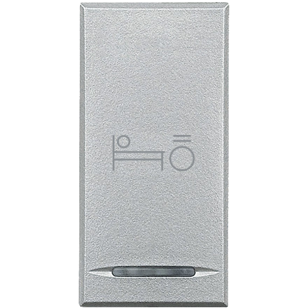 

HC4915BL Axolute Клавиша свет кроват 1м алюм Bticino, Axolute Овал HC4915BL