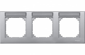 MTN472360 Рамка с полем для надписи M-Plan Алюминий 3-постовая Merten фото