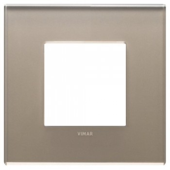 22642.77 Рамка Eikon EXE Коричневый опал 2-модульная Vimar фото