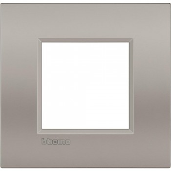 LNE4802SB Рамка 1 пост AIR, прямоугольная форма. СОФТ. Цвет Песчаник. Немецкий стандарт, 2 модуля. Bticino LIVINGLIGHT фото