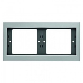 13637003 Рамка K.5 Алюминий 2-постовая Berker фото