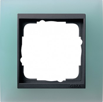 021185 Рамка Event Салатовый / Черный 1-постовая Gira фото