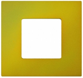 2700617-081 Накладка декоративная на рамку базовую, 1 пост, Simon 27 Play, Arctic, жёлтый фото