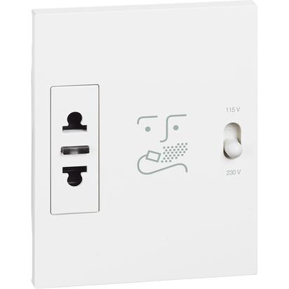 

Bticino Living Now- розетка для бритвы 230V бел. KW4177, Living Now KW4177