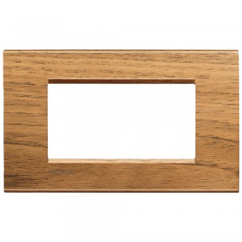 LNA4804LNC Рамка LivingLight Квадрат Европейский орех 4 модуля Bticino фото