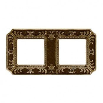 FD01352PB Рамка Siena Bright Patina 2-постовая Fede фото