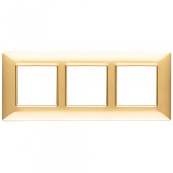 14646.24 Рамка Plana Золото блестящее 6 модулей Vimar фото