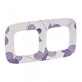 754362 Рамка Valena Allure Флора 2-постовая Legrand фото