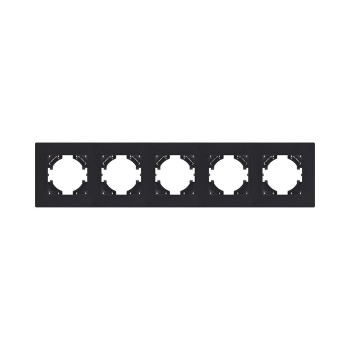 Рамка 5-кратная черный матовый Kollinger Aspekt AT5BM фото