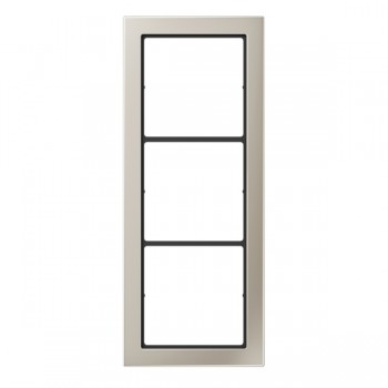 FDES2983 Рамка FD Design Сталь Edelstahl 3-постовая Jung фото