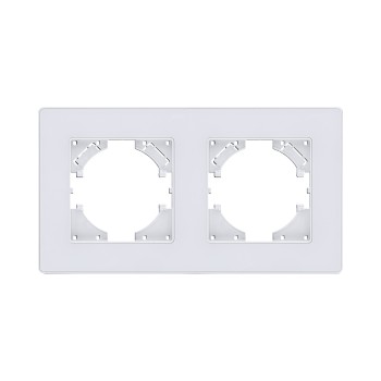 Рамка 2-кратная белый Kollinger Eleganz Acryl EA2WH фото