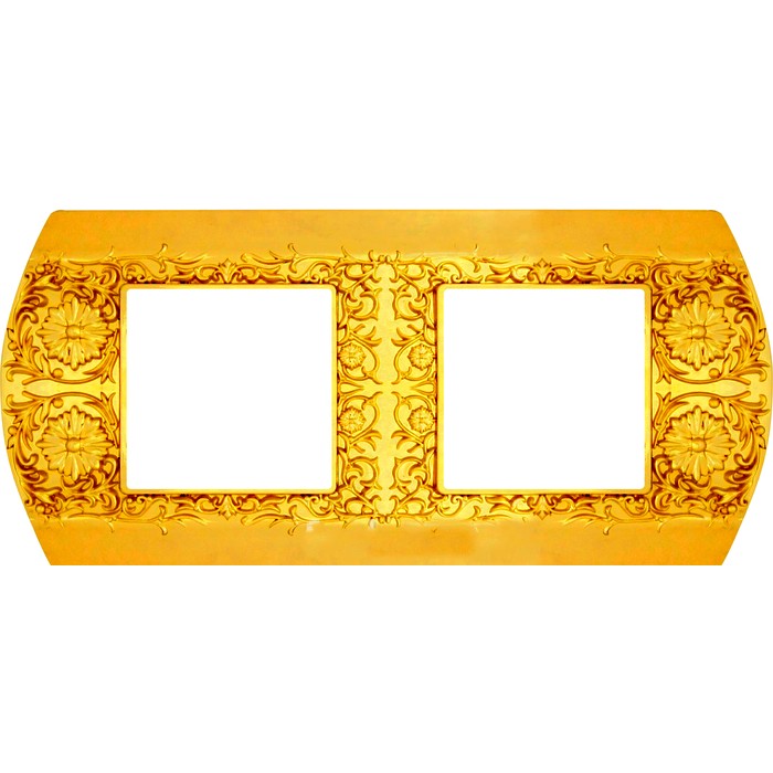 

FD01422OB Рамка Sanremo bright gold 2-постовая гор/верт. Fede, Sanremo FD01422OB