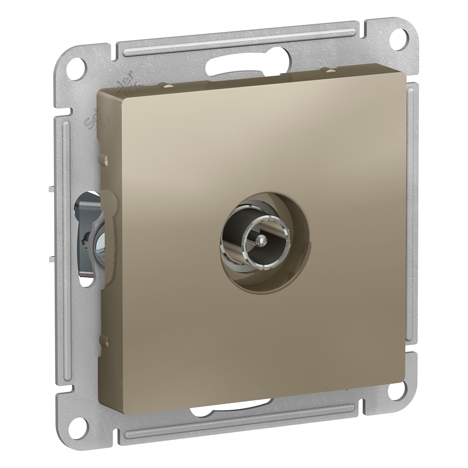 

ATN000592 Atlasdesign TV Розетка проходная 4DB, механизм, Шампань Schneider Electric, Atlasdesign ATN000592