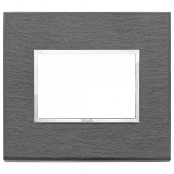 21653.52 Рамка Eikon Evo Серый сланец 3-модульная Vimar фото