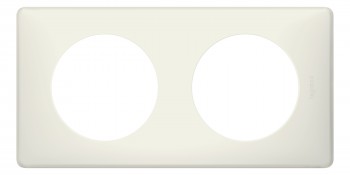 066702 Рамка Celiane Классика Белый перкаль 2-постовая Legrand фото