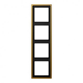 LS984GGO Рамка LS 990 Золото 4-постовая Jung фото