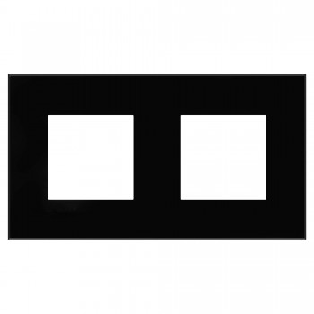 Рамка Черный квадрат 4 модуля DKC Avanti 4402904 фото