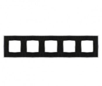 FD01445MCB Рамка Belle Epoque Tapestry Monalisa / Bright chrome 5-постовая гор/верт. Fede фото