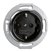 

173038 Розетка с защитными шторками Bakelite 16A, AC 250V Bakelite центральная вставка. С винтовыми зажимами. THPG, Bakelite 173038