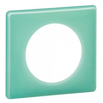 066641 Рамка Celiane Классика Бирюзовый муар 1-постовая Legrand фото