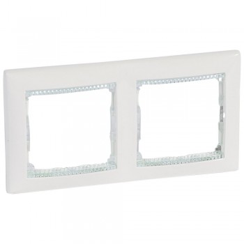 774462 Рамка Valena Белый кристалл 2-постовая Legrand фото