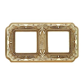 FD01362OB Рамка Firenze Bright Gold 2-постовая Fede фото