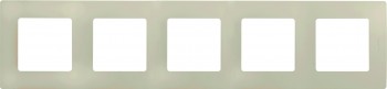 672515 Рамка Etika Слоновая кость 5-постовая Legrand фото