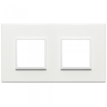 21643.17 Рамка Eikon Evo Белый алюминий 4 модуля Vimar фото