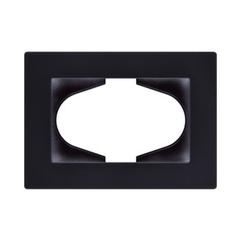 Рамка для двойной розетки черный Kollinger Aspekt AT120BK фото